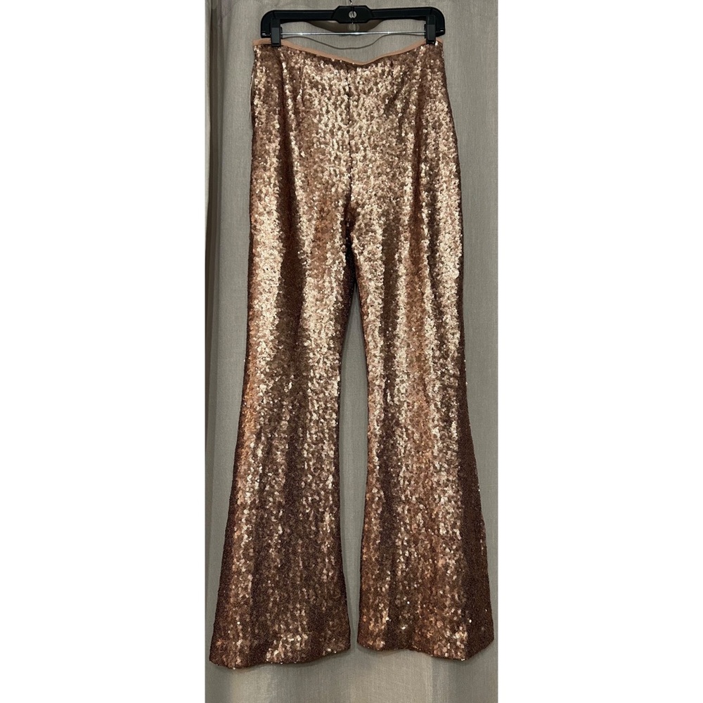 NWT Gold Sequins Anthropologie Pants! Size 10! Free shipping !